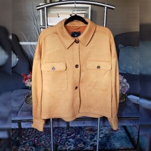 Crop Faux Suede Oversized Jacket Size L+